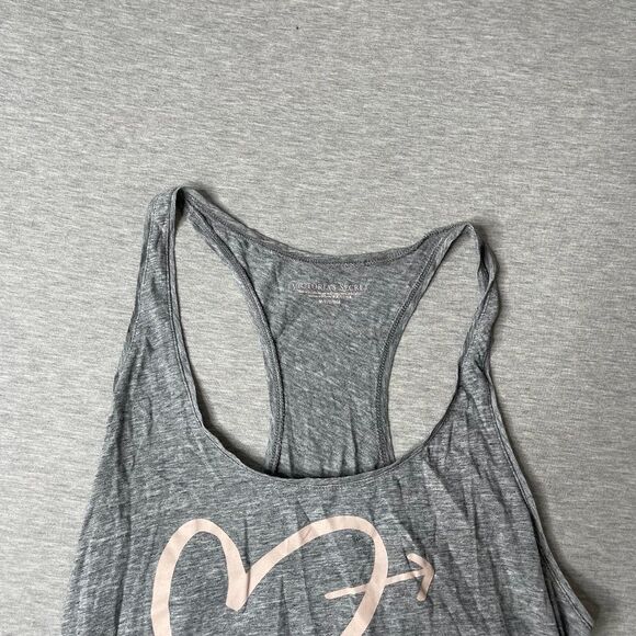 Victoria’s Secret Arrow Heart Script Racerback T-Shirt Slip Sleep PJ Dress - Picture 6 of 10